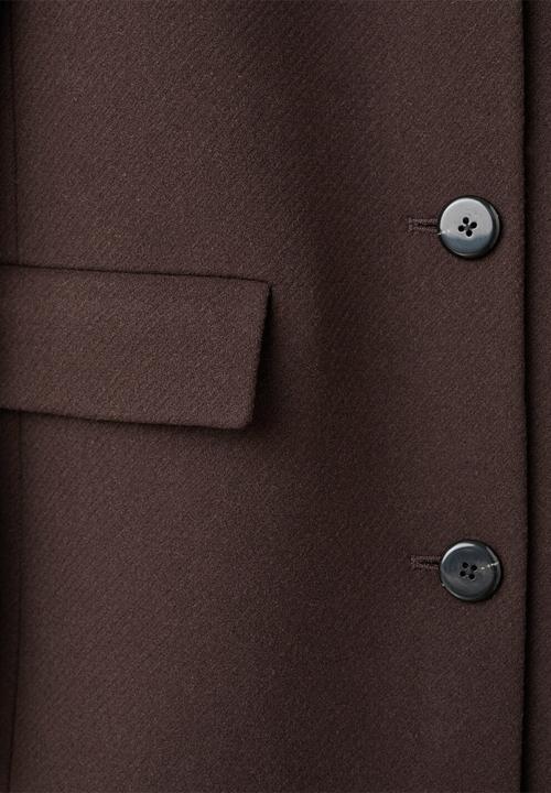MANGO - Coat lips - dark brown