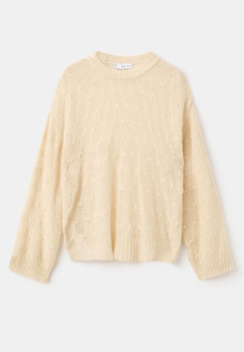 MANGO - Sweater solcito - light beige