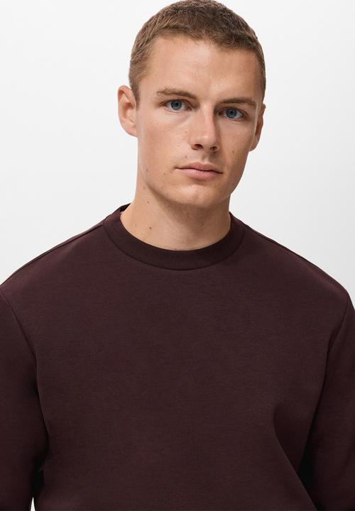 MANGO - Sudadera Nola - Bordeaux