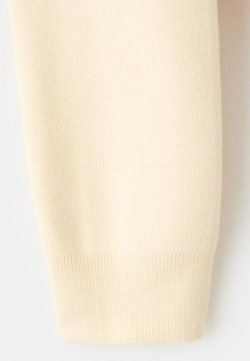 MANGO - Sweater xemeneia - light/pastel yellow