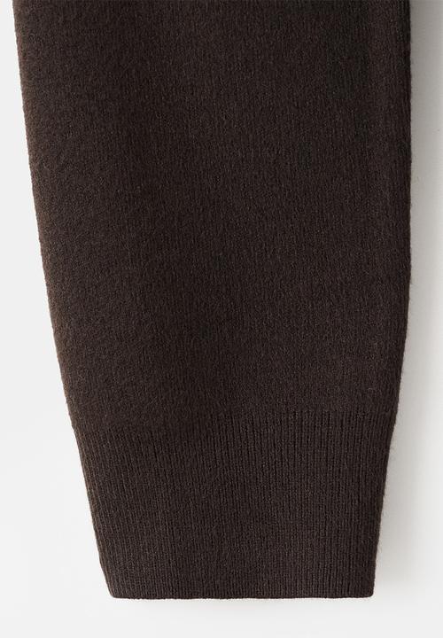 MANGO - Sweater xemeneia - dark brown