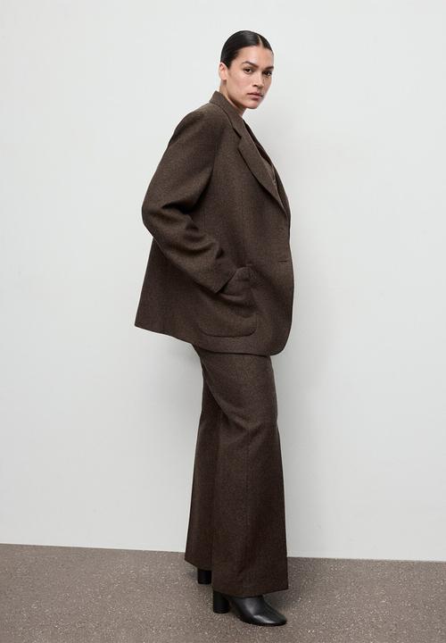 MANGO - Pants piper - brown