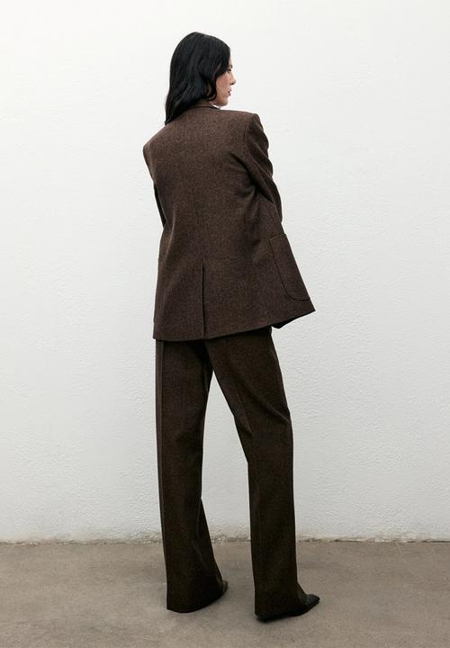 MANGO - Pants piper - brown