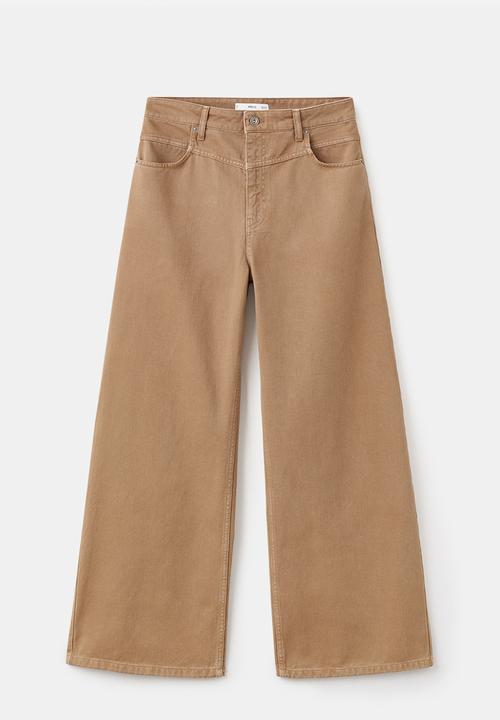 MANGO - Jeans blair - brown