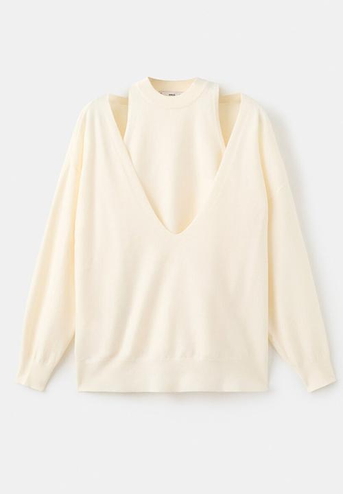 MANGO - Sweater duplex - light beige