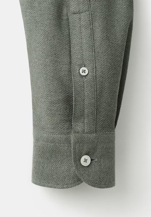 MANGO - Camisa Pique - Green