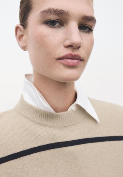 MANGO - Sweater marina - light/pastel gray