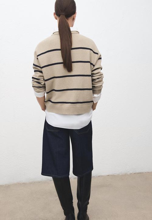 MANGO - Sweater marina - light/pastel gray