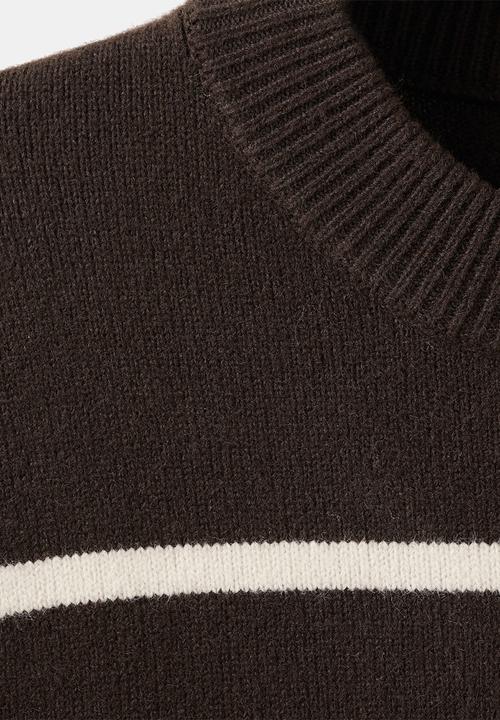 MANGO - Sweater marina - dark brown