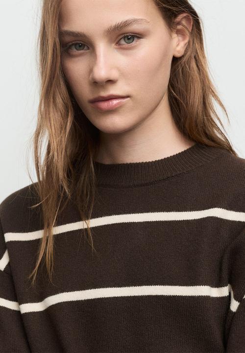MANGO - Sweater marina - dark brown