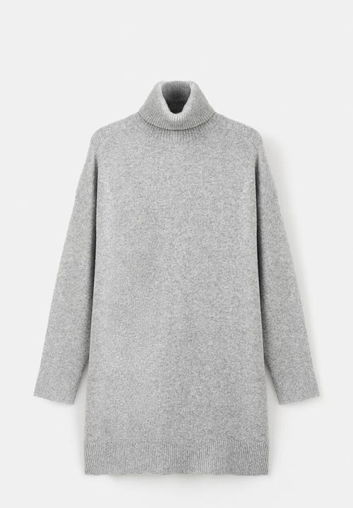 MANGO - Dress taldote  -  medium gray