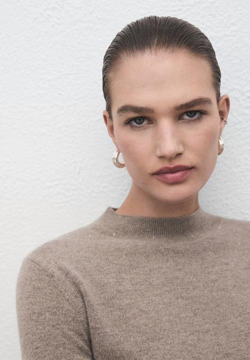 MANGO - Sweater bronco - light pastel gray