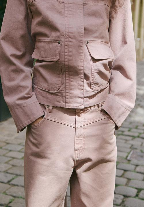 MANGO - Jeans blair - light/pastel pink