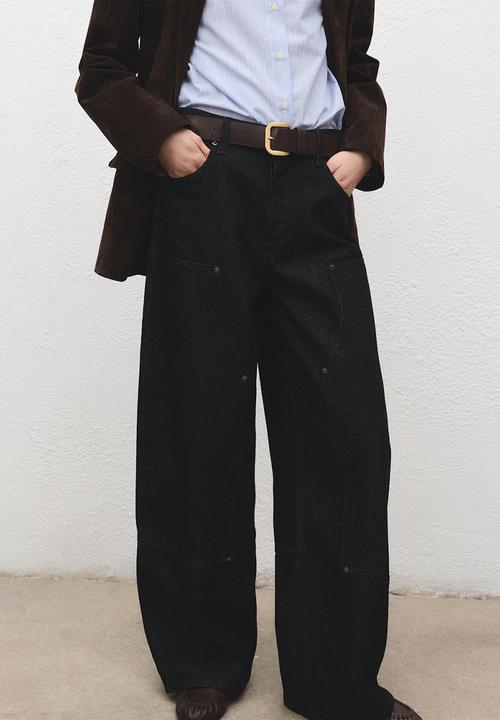 MANGO - Jeans sandra - black