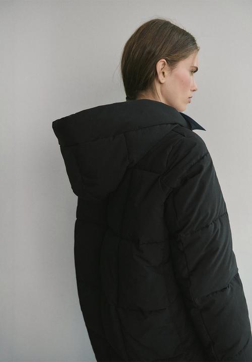 MANGO - Puffer coat donatelo - black