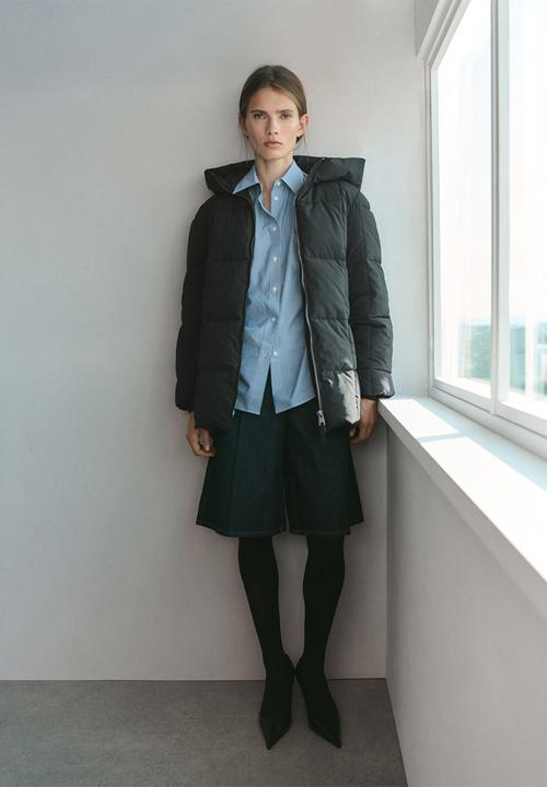 MANGO - Puffer coat donatelo - black