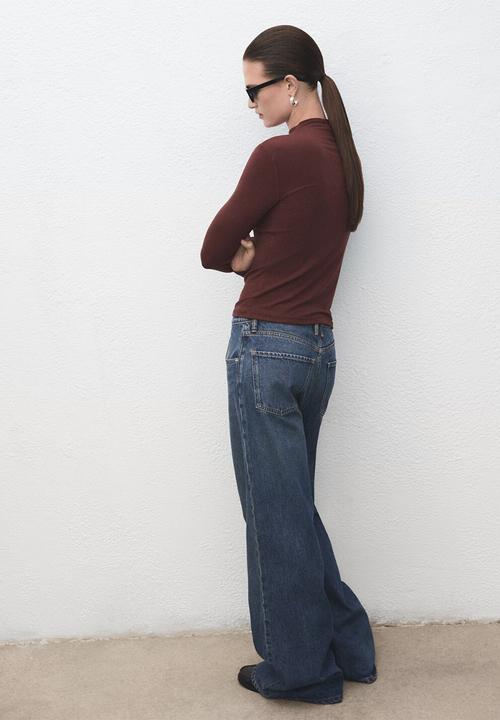 MANGO - T-shirt secondpe - brown