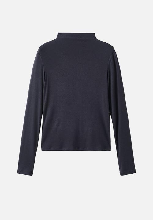 MANGO - T-shirt secondpe - navy