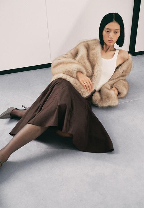 MANGO - Coat geneva - light beige