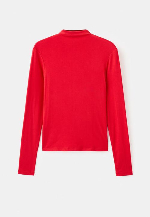 MANGO - T-shirt secondpe - red