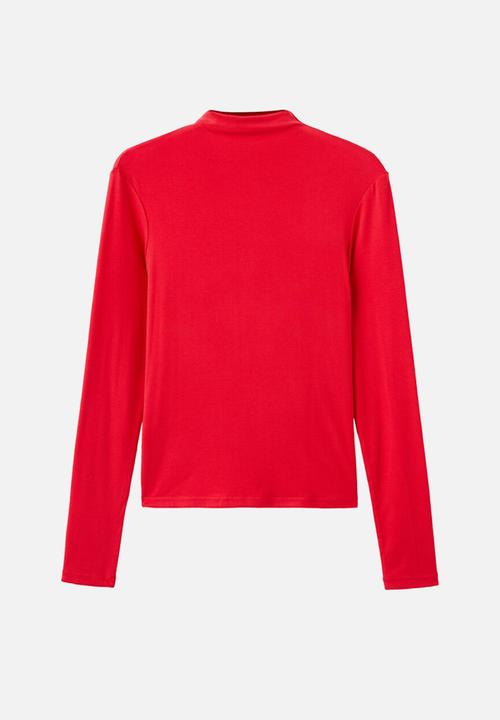 MANGO - T-shirt secondpe - red