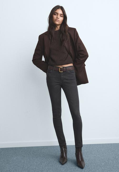 MANGO - Jeans Newisa  -  Open Grey