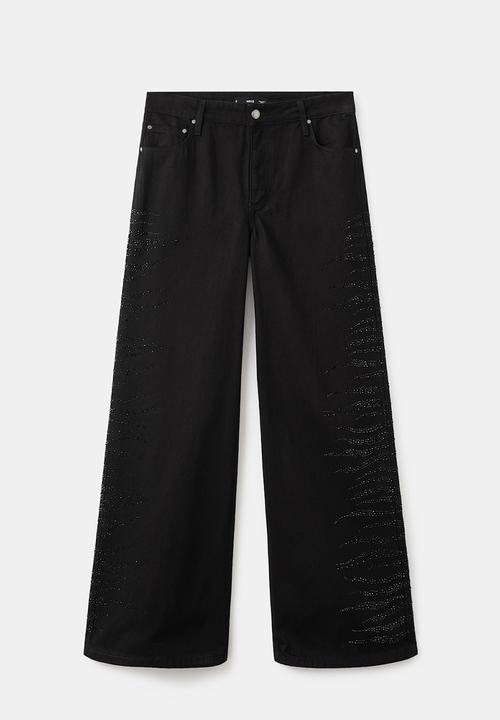 MANGO - Jeans samantha - open grey