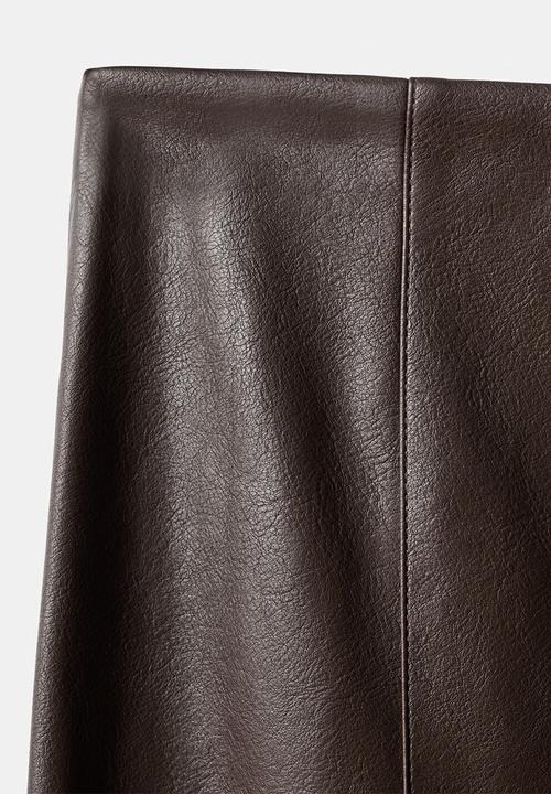 MANGO - Skirt sara - dark brown