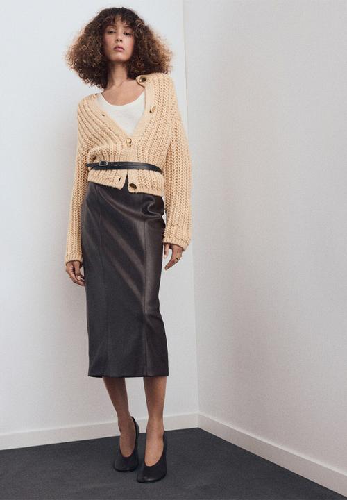 MANGO - Cardigan farina - light beige