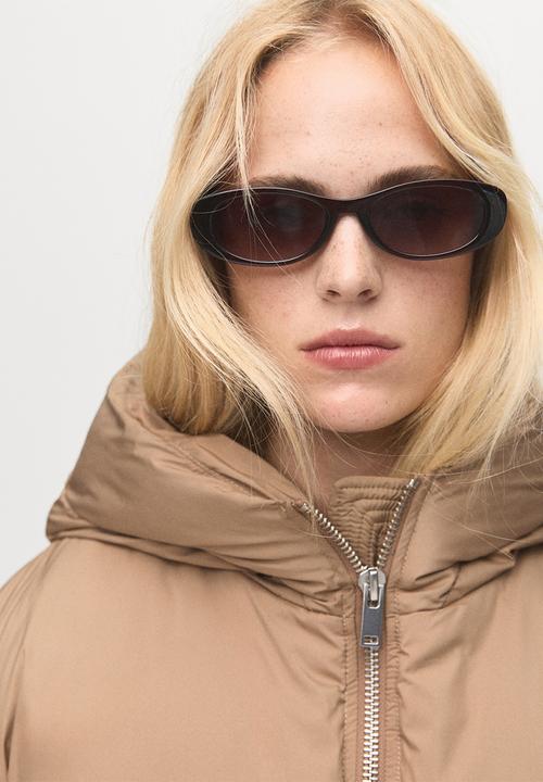 MANGO - Puffer coat oat - light beige