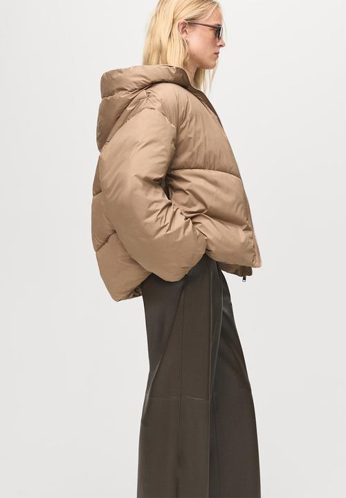 MANGO - Puffer coat oat - light beige