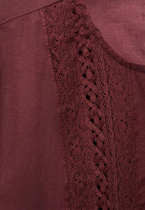 MANGO - Blouse peony - dark red