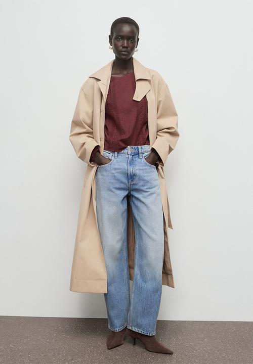 MANGO - Blouse peony - dark red