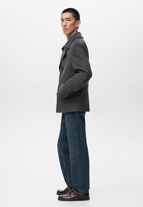 MANGO - Coat tinof - gray