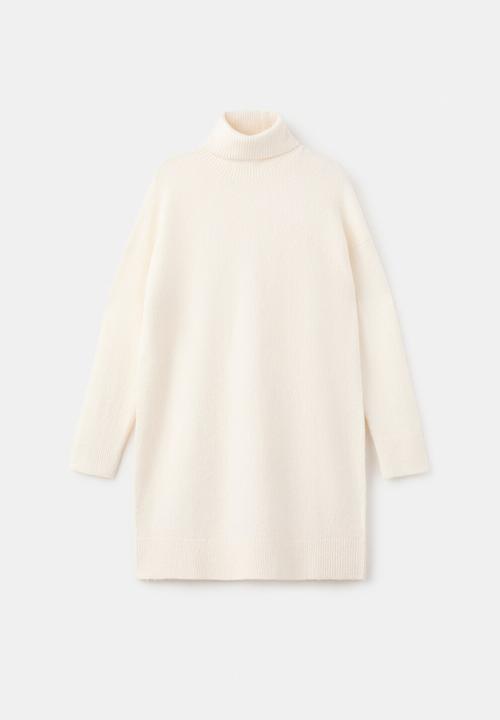 MANGO - Dress taldote  -  light beige
