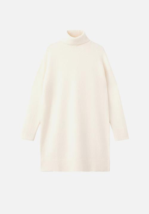 MANGO - Dress taldote  -  light beige
