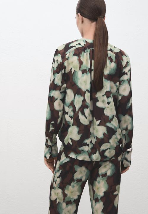 MANGO - Blouse patrik - green