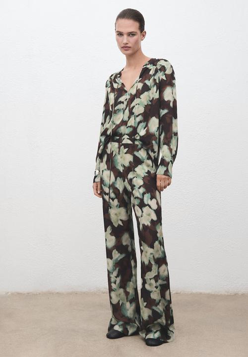 MANGO - Blouse patrik - green