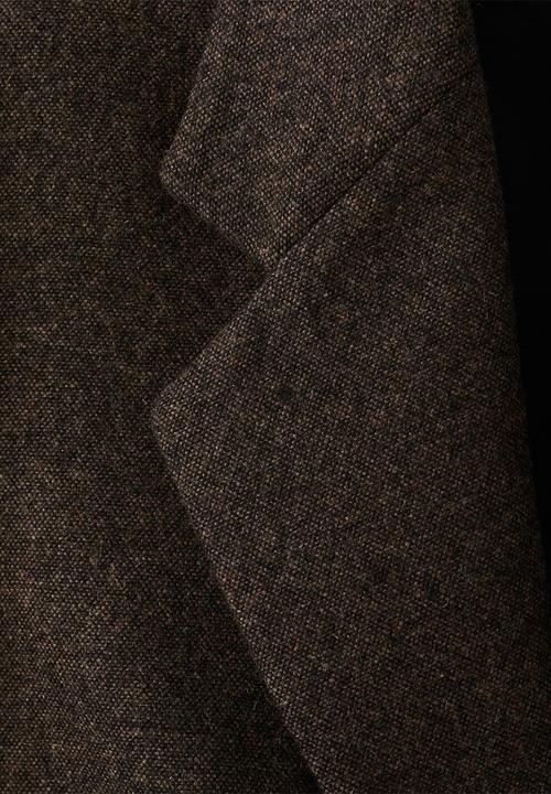 MANGO - Blazer piper - dark brown
