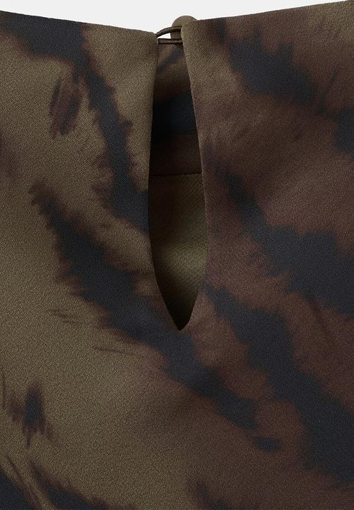 MANGO - Dress greta2 - brown