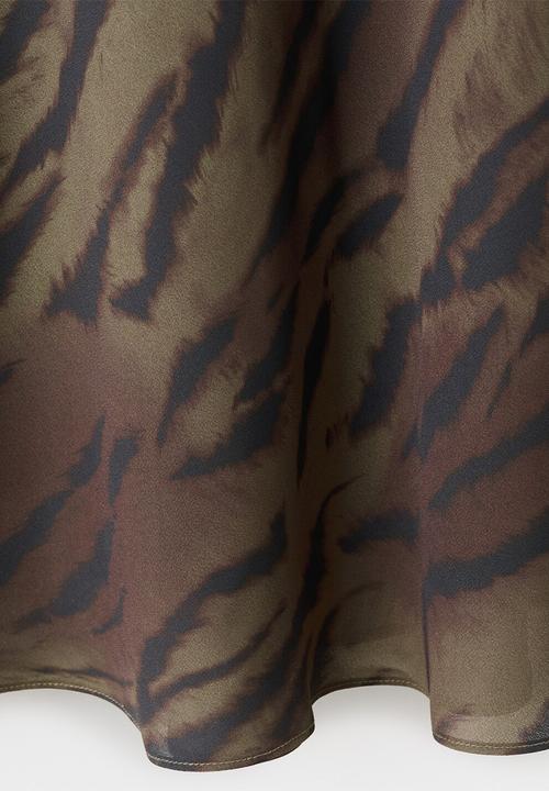 MANGO - Dress greta2 - brown