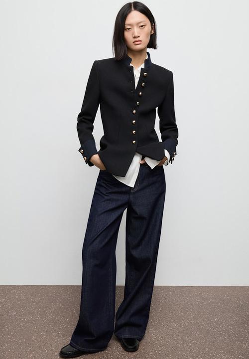 MANGO - Jacket oliver - black