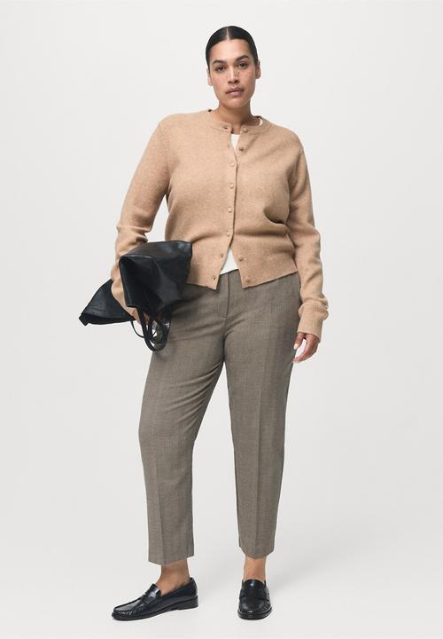 MANGO - Cardigan seedsun - medium brown