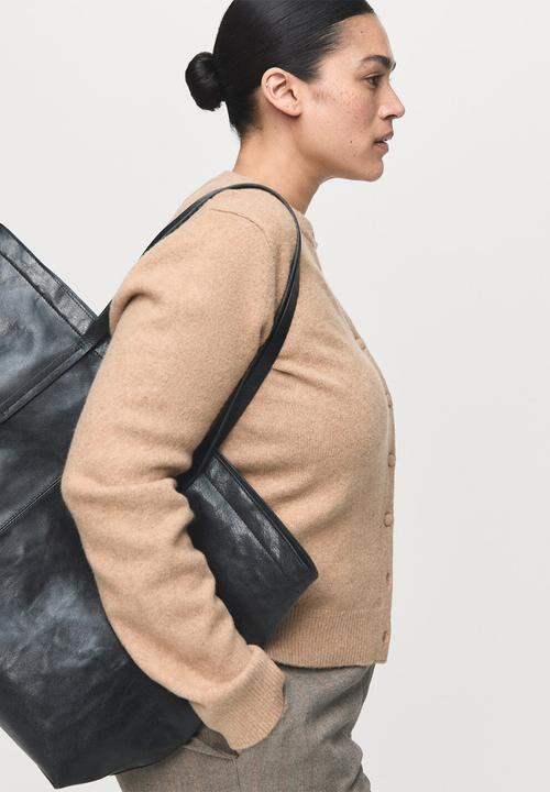 MANGO - Cardigan seedsun - medium brown