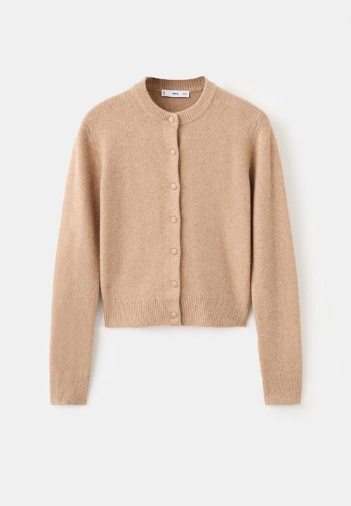 MANGO - Cardigan seedsun - medium brown