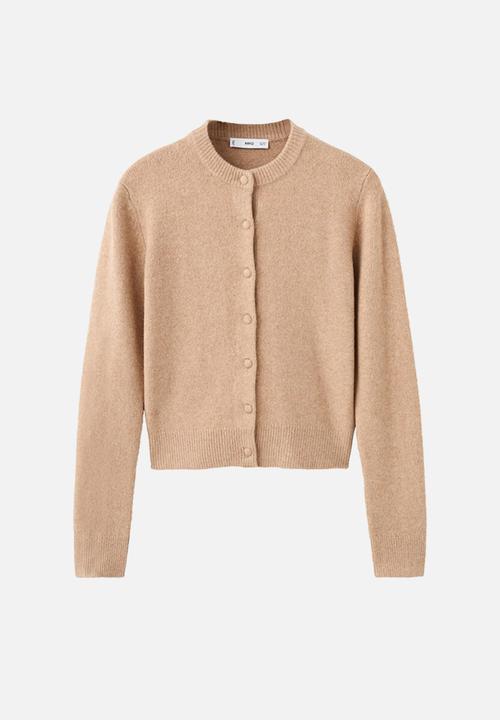 MANGO - Cardigan seedsun - medium brown