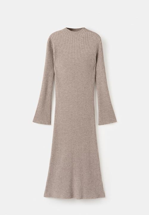 MANGO - Dress kikita - medium brown