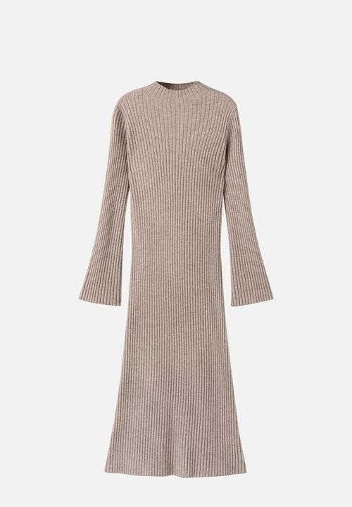 MANGO - Dress kikita - medium brown