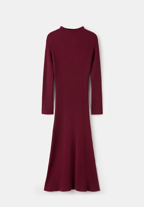 MANGO - Dress kikita - dark red
