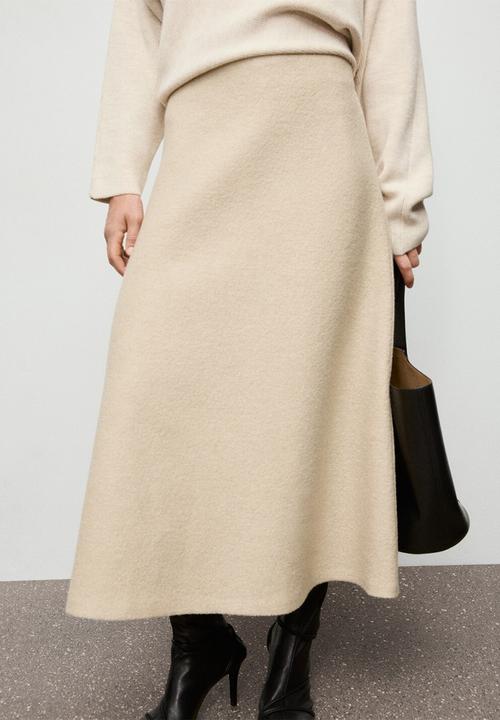 MANGO - Skirt penny - light beige